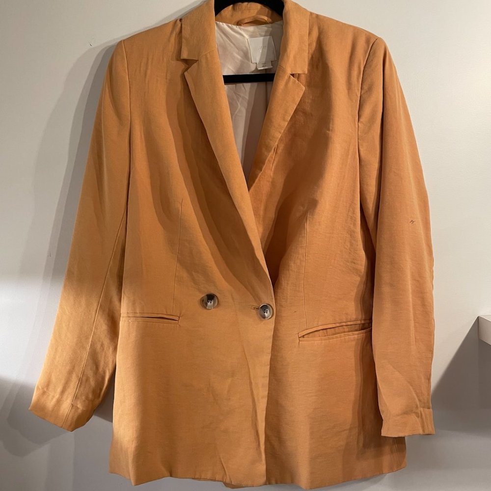 Orange/Peach oversized blazer
